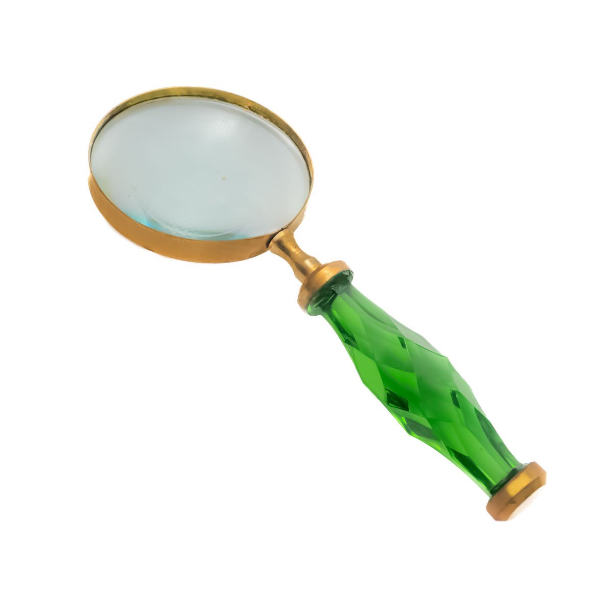 Elegant Green Faceted Handle Magnifying Glass – CDNY