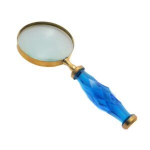 Sapphire Blue Faceted Handle Magnifying Glass - CDNY