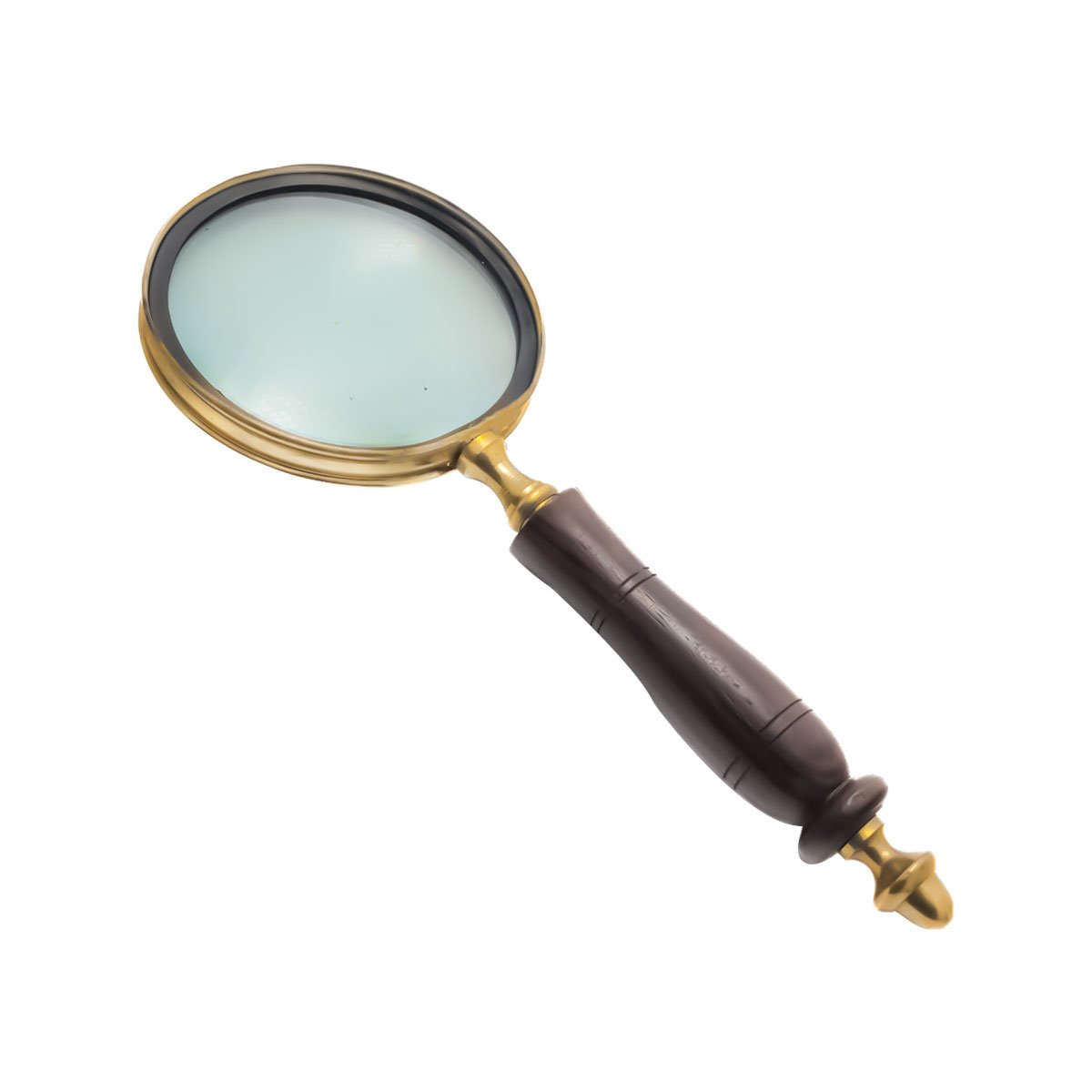 Vintage Carved Dark Wood Handle Magnifying Glass – CDNY