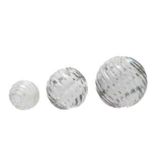 CDNY Clear Swirled Crystal Ball