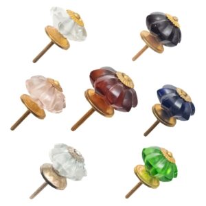 CDNY Faceted Glass Knobs (Set of 6) - Available in 7 Colors