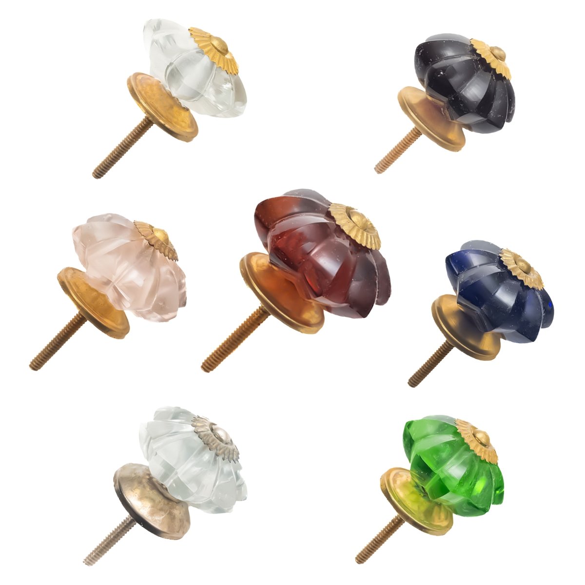 CDNY Faceted Glass Knobs (Set of 6) – Available in 7 Colors