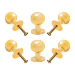 Luxurious Gold Iron Ball Knob (Pack of 6) - Elegant & Easy Install for Cabinets & Drawers